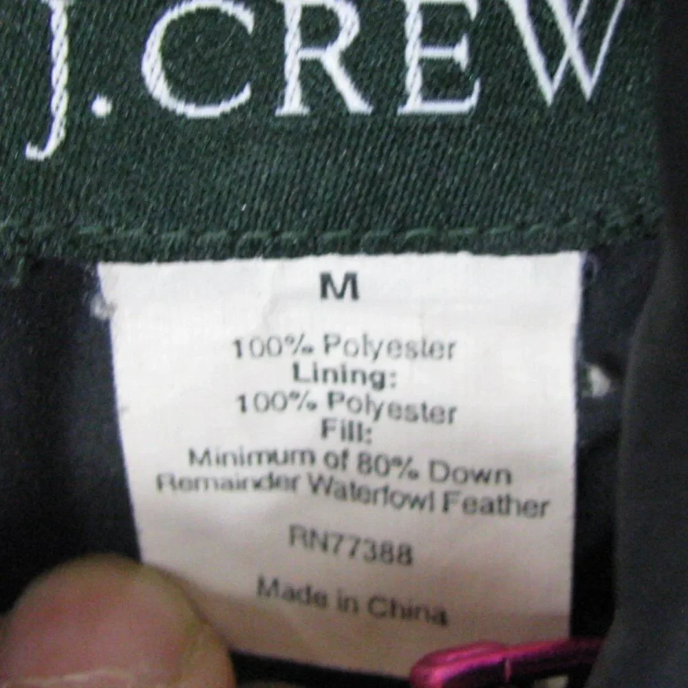 j crew puffer vest M Black